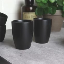 OTIX Koffiekopjes Set Van 6 Zwart Mat 340ml 8 OTIX Koffiekopjes Set Van 6 Zwart Mat 340ml -Beroemde Servies Winkel 1000068763 0110