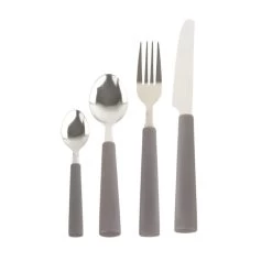 Orange85 Bestekset Met Handvat Antraciet Set Van 16 Bestek