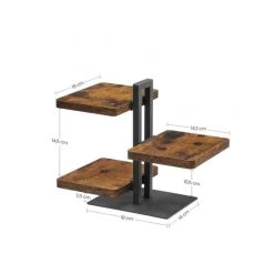 ACAZA Serveertoren Uit 3 Delen, Serveerset, Vintage Bruin -Beroemde Servies Winkel 1000069713 0103