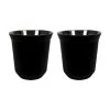 Krumble Espressokopjes Staal Set Van 2 - Zwart -Beroemde Servies Winkel 1000071220