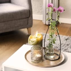 QUVIO Houten Dienblad Rond - Maat L -Beroemde Servies Winkel 1000071540 0103