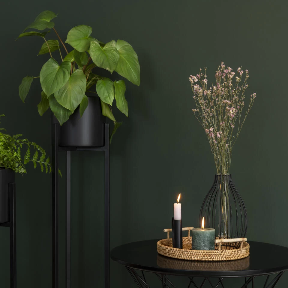 QUVIO Dienblad Met Handvaten Rond - 28 Cm - Rotan 4 QUVIO Dienblad Met Handvaten Rond - 28 Cm - Rotan - Afbeelding 2