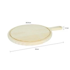 Krumble Serveerplank Rond - M - Hout -Beroemde Servies Winkel 1000071551 0103