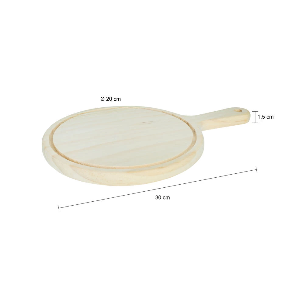 Krumble Serveerplank Rond - S - Hout 6 Krumble Serveerplank Rond - S - Hout - Afbeelding 4