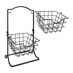 QUVIO Fruitmand - 2 Laags - Metaal -Beroemde Servies Winkel 1000071564 0104