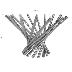QUVIO Fruitmand Opvouwbaar - RVS -Beroemde Servies Winkel 1000071567 0102