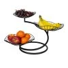 QUVIO Fruitmand 3 Laags Metaal - Zwart 2 QUVIO Fruitmand 3 Laags Metaal - Zwart -Beroemde Servies Winkel 1000071571
