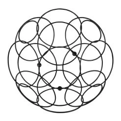 QUIVO Fruitschaal Metaal Rond - Zwart -Beroemde Servies Winkel 1000071574 0101