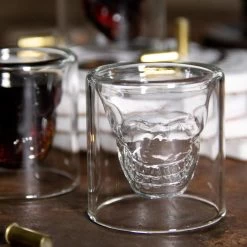 Aretica Shot Glaasje Skull Set Van 4 Glas - 8 Aretica Shot Glaasje Skull Set Van 4 Glas - -Beroemde Servies Winkel 1000071594 0102