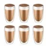 Krumble Latte Macchiato Glas Dubbelwandig 400ml - Set Van 6 2 Krumble Latte Macchiato Glas Dubbelwandig 400ml - Set Van 6 -Beroemde Servies Winkel 1000071597