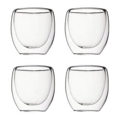 Krumble Espresso Glas Dubbelwandig Set Van 4