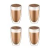 Krumble Latte Macchiato Glas Dubbelwandig 400ml - Set Van 4 -Beroemde Servies Winkel 1000071600