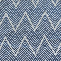 QUVIO Tafelkleed - 200 X 135 Cm - Grafische Print - Katoen - Grijsblauw -Beroemde Servies Winkel 1000071608 0103