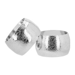 QUVIO Servetringen - Set Van 4 - Zilver -Beroemde Servies Winkel 1000071609 0103