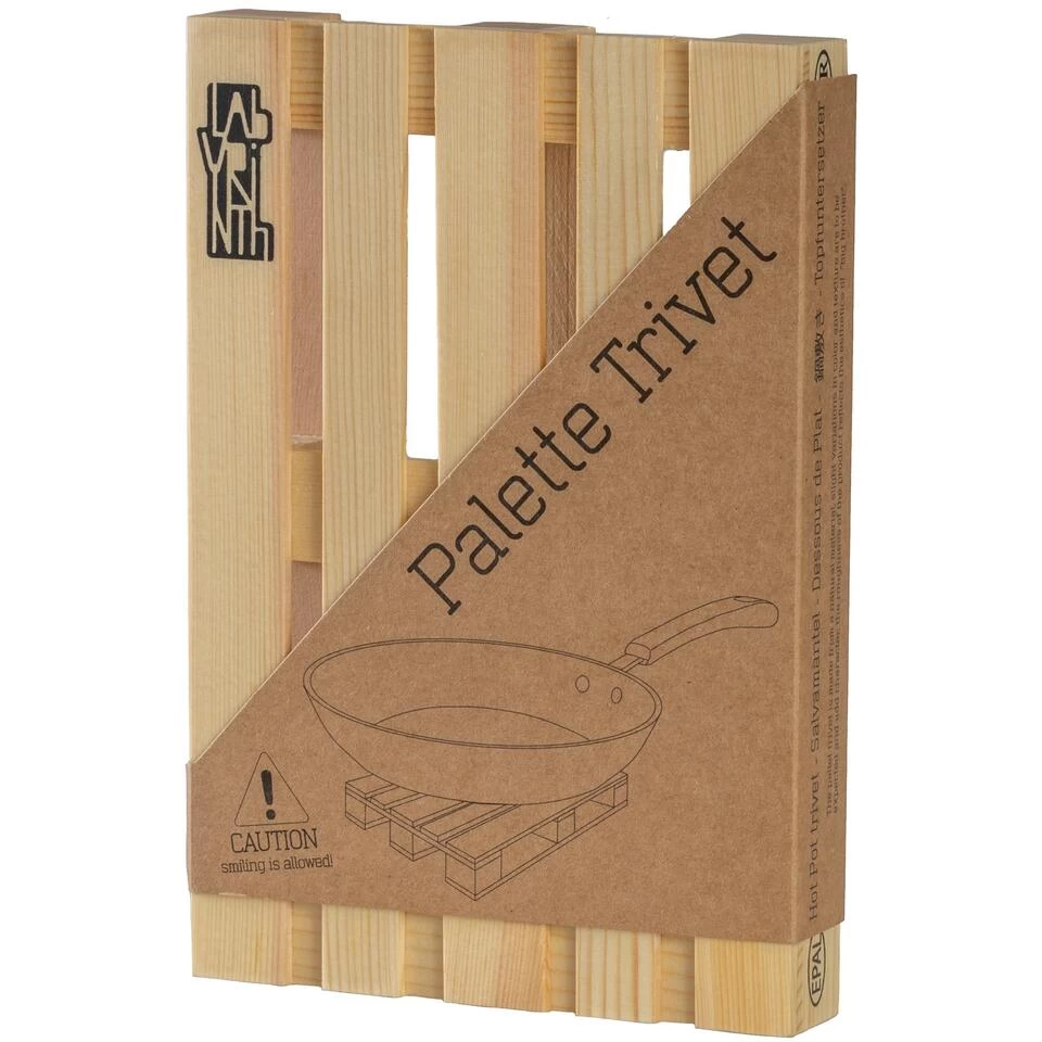 Labyrinth Palette Trivet - Houten Onderzetter Voor Pannen (19x12,8) 3 Labyrinth Palette Trivet - Houten Onderzetter Voor Pannen (19x12,8)