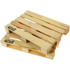 Labyrinth Palette Trivet - Set Van 2 Houten Onderzetters Voor Pannen (19x12,8) -Beroemde Servies Winkel 1000072331 0103