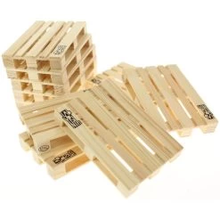 Labyrinth Palette-It - Set Van 10 Houten Onderzetters (12x8 Cm) -Beroemde Servies Winkel 1000072335 0103
