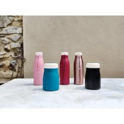 Ecoffee Cup Local Fluff Warm/Koud Dubbelwandig Thermosfles - 500 Ml - Roze -Beroemde Servies Winkel 1000073336 0103