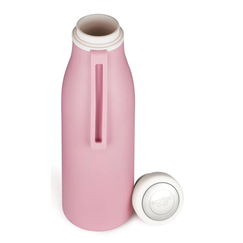 Ecoffee Cup Warm/Koud Dubbelwandig Thermosfles - 500 Ml - Roze 4 Ecoffee Cup Warm/Koud Dubbelwandig Thermosfles - 500 Ml - Roze - Afbeelding 2