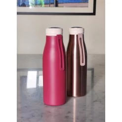 Ecoffee Cup Warm/Koud Dubbelwandig Thermosfles - 500 Ml - Donkerrood -Beroemde Servies Winkel 1000073346 0103