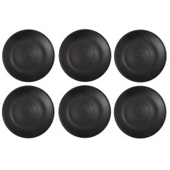 Barista Innovations Nero - Schotel Voor Espressokopje - Set Van 6 - Mat Zwart