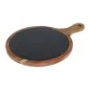 Krumble Serveerplank Rond - M - Hout En Leisteen -Beroemde Servies Winkel 1000074025