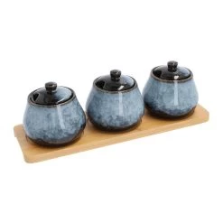 Krumble Voorraadpotten - Set Van 3 - Keramisch - Blauw
