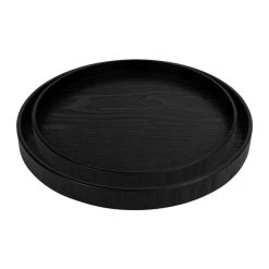 QUVIO Houten Dienblad Rond - Set Van 2 (24 Cm En 27 Cm) -Beroemde Servies Winkel 1000074699 0103