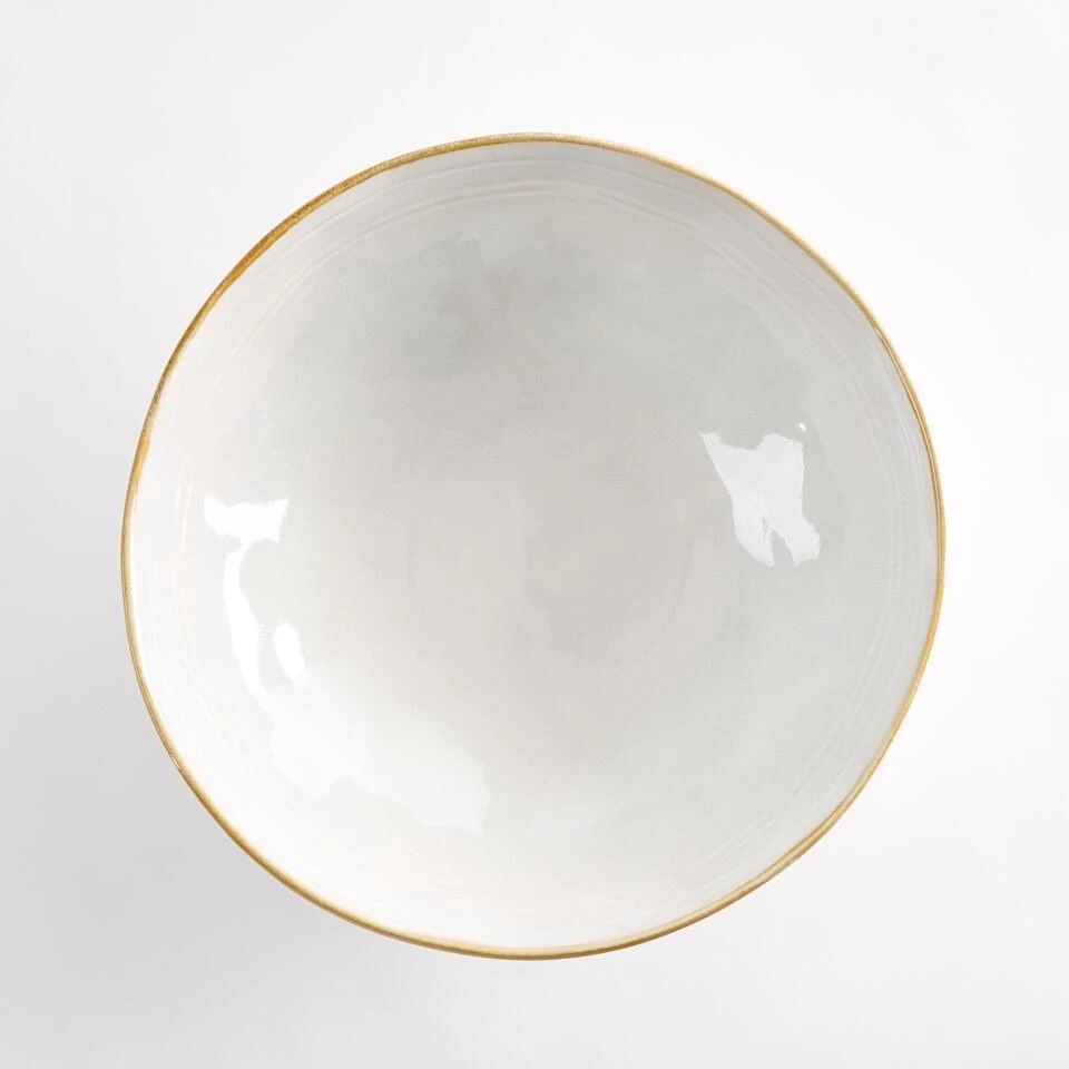 Mica Decorations Tabo Schaal - H7,5 X Ø23,5 Cm - Wit 5 Mica Decorations Tabo Schaal - H7,5 X Ø23,5 Cm - Wit - Afbeelding 3