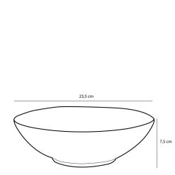 Mica Decorations Tabo Schaal - H7,5 X Ø23,5 Cm - Wit 9 Mica Decorations Tabo Schaal - H7,5 X Ø23,5 Cm - Wit -Beroemde Servies Winkel 1000077203 0103