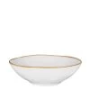 Mica Decorations Tabo Schaal - H7,5 X Ø23,5 Cm - Wit -Beroemde Servies Winkel 1000077203