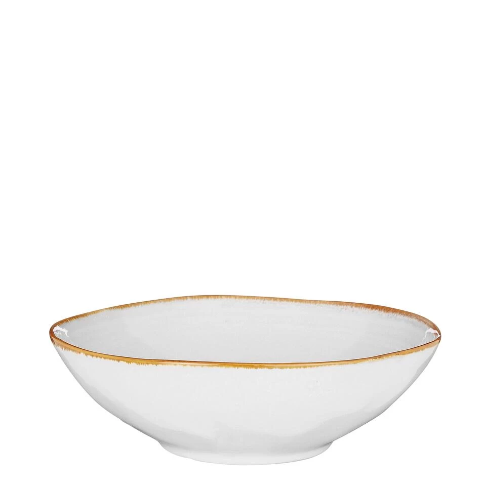 Mica Decorations Tabo Schaal - H7,5 X Ø23,5 Cm - Wit 3 Mica Decorations Tabo Schaal - H7,5 X Ø23,5 Cm - Wit