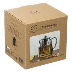 Secret De Gourmet - Theepot - Glas/rvs - Met Filter - 800 Ml -Beroemde Servies Winkel 1000077209 0103