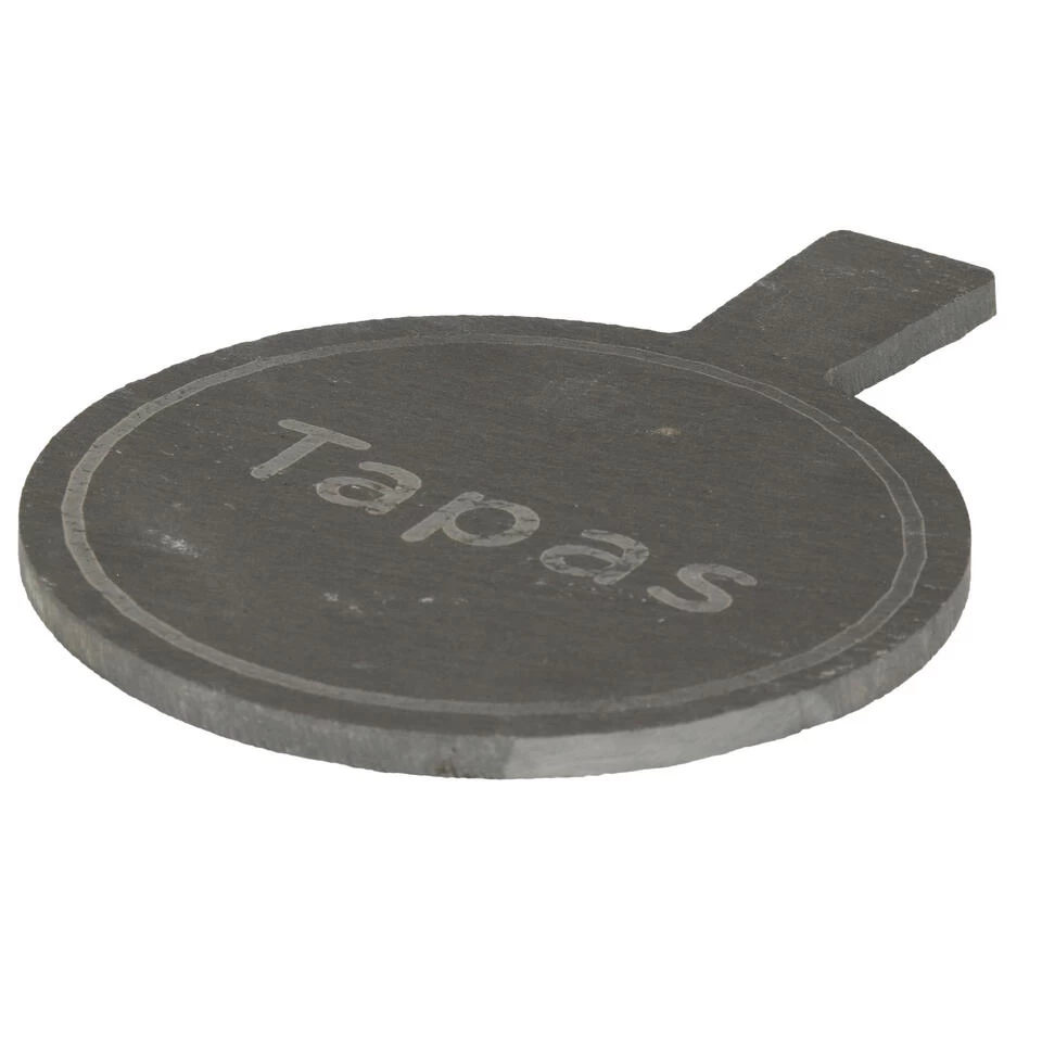 Kinvara Serveerplank - Rond - Van Leisteen - Met Handvat - 19 X 14 Cm 3 Kinvara Serveerplank - Rond - Van Leisteen - Met Handvat - 19 X 14 Cm