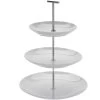 Merkloos Excellent Houseware Etagere - 3 Lagen - Wit - Porselein - 36 Cm Hoog -Beroemde Servies Winkel 1000077216