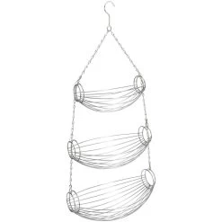 Excellent Houseware Hangend Fruitmandje - IJzer - 72 Cm - Fruitschaal