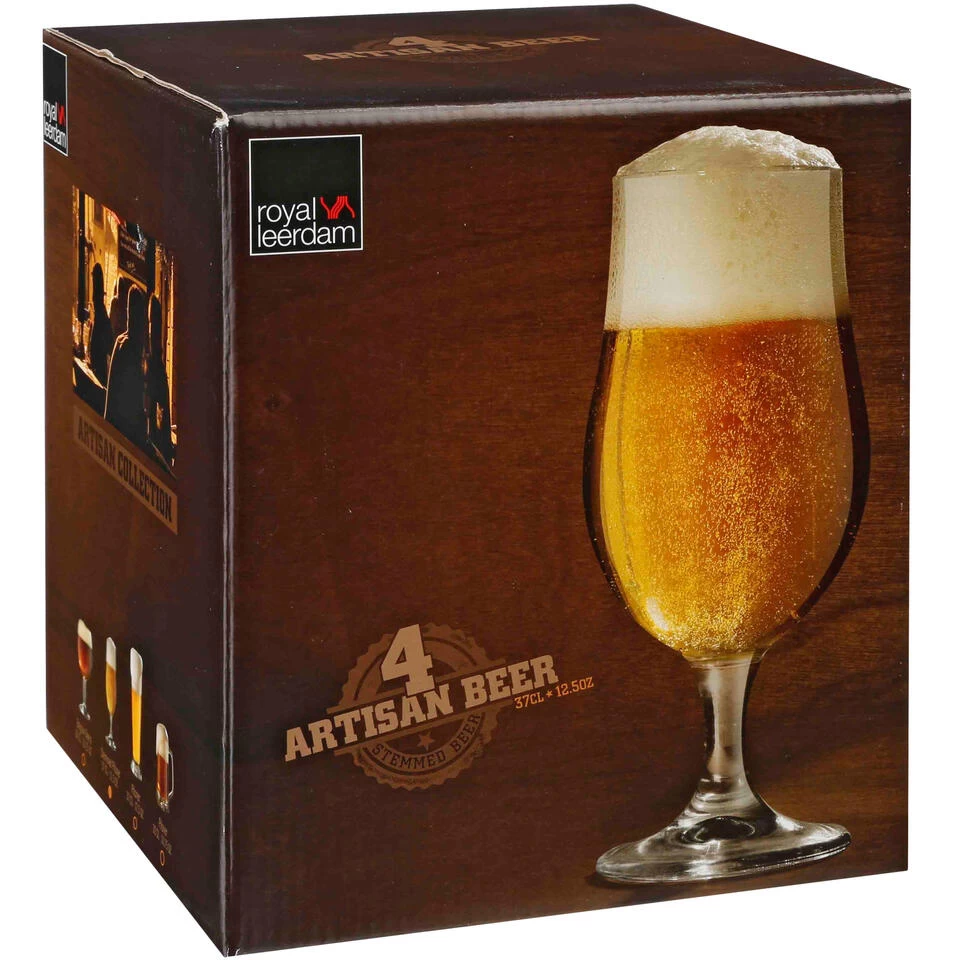 Secret De Gourmet Bierglazen - 4 St - Transparant - Voetglazen - 370 Ml - 18 Cm 5 Secret De Gourmet Bierglazen - 4 St - Transparant - Voetglazen - 370 Ml - 18 Cm - Afbeelding 3