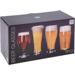 Atmos Fera Speciaal Bierglazen Set - 8x Stuks - 4 Verschillende Soorten -Beroemde Servies Winkel 1000077250 0103