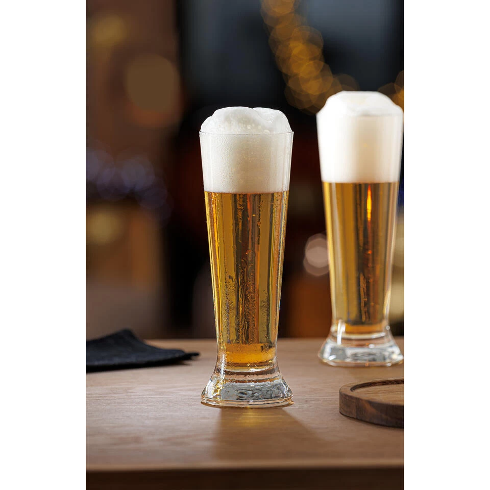 Secret De Gourmet Bierglazen - 4 Stuks - Transparant - 370 Ml - 21 Cm 4 Secret De Gourmet Bierglazen - 4 Stuks - Transparant - 370 Ml - 21 Cm - Afbeelding 2