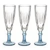 Vivalto - Champagneglazen Exotic Collection Set 6x Op Blauw Voet 170ml -Beroemde Servies Winkel 1000077258