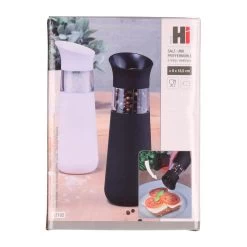 Merkloos Zoutmolen Of Pepermolen - Elektrisch - Zwart En Wit - 18 Cm -Beroemde Servies Winkel 1000079453 0101