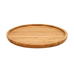 Kinvara Serveerplank - Voor Voedsel-hapjes - Bamboe - Rond - 25 Cm