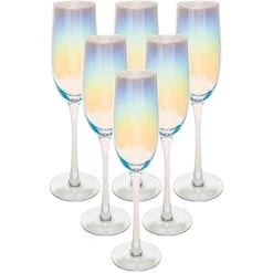 Secret De Gourmet Champagneglazen-flutes - 6 St - Parelmoet - 210 Ml