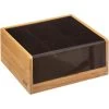 5five Theedoos - Bruin - 6-vaks - Bamboe Hout - 22 X 21 Cm -Beroemde Servies Winkel 1000082319