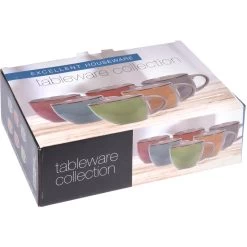 Merkloos Trendoz Espresso Bekers - 6 Stuks - Aardewerk - Multi-kleur - 90 Ml -Beroemde Servies Winkel 1000082322 0101