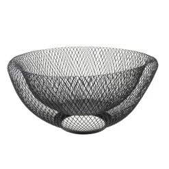 Cosy&Trendy Fruitmand - Zwart - Ø 30,5 X H 15 Cm