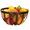 Excellent Houseware Fruitmand-fruitschaal - Metaal - Zwart - D25 Cm 1 Excellent Houseware Fruitmand-fruitschaal - Metaal - Zwart - D25 Cm -Beroemde Servies Winkel 1000083463