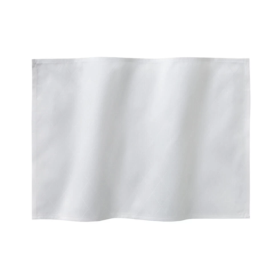 DDDDD Placemat Rhombus - 50x35cm - Wit - 4 Stuks 4 DDDDD Placemat Rhombus - 50x35cm - Wit - 4 Stuks - Afbeelding 2