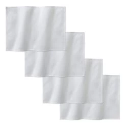 DDDDD Placemat Rhombus - 50x35cm - Wit - 4 Stuks