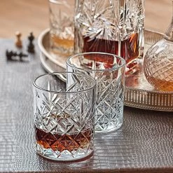 Pasabahce Whisky Tumbler Glazen - 4x - Timeless Serie - Transparant - 340 Ml -Beroemde Servies Winkel 1000085459 0103